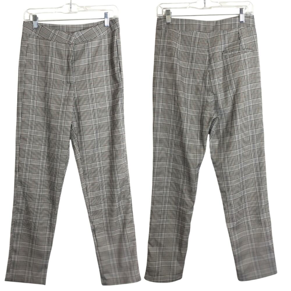 Poetcore High-Waisted Plaid Trousers  Heritage Prep Tailored Pants  Women’s M